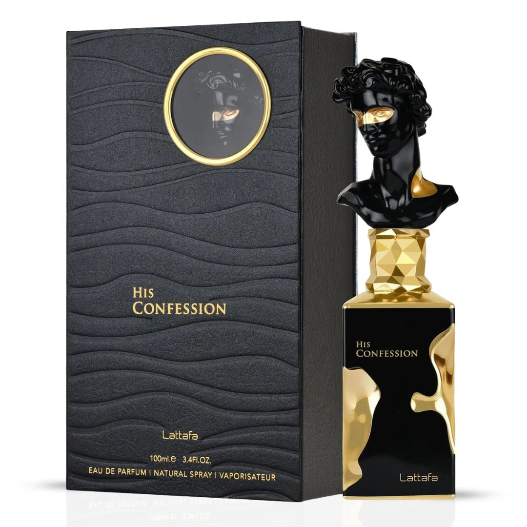 His Confession Eau de Parfum Spray 100ml (3.4 oz) by Lattafa