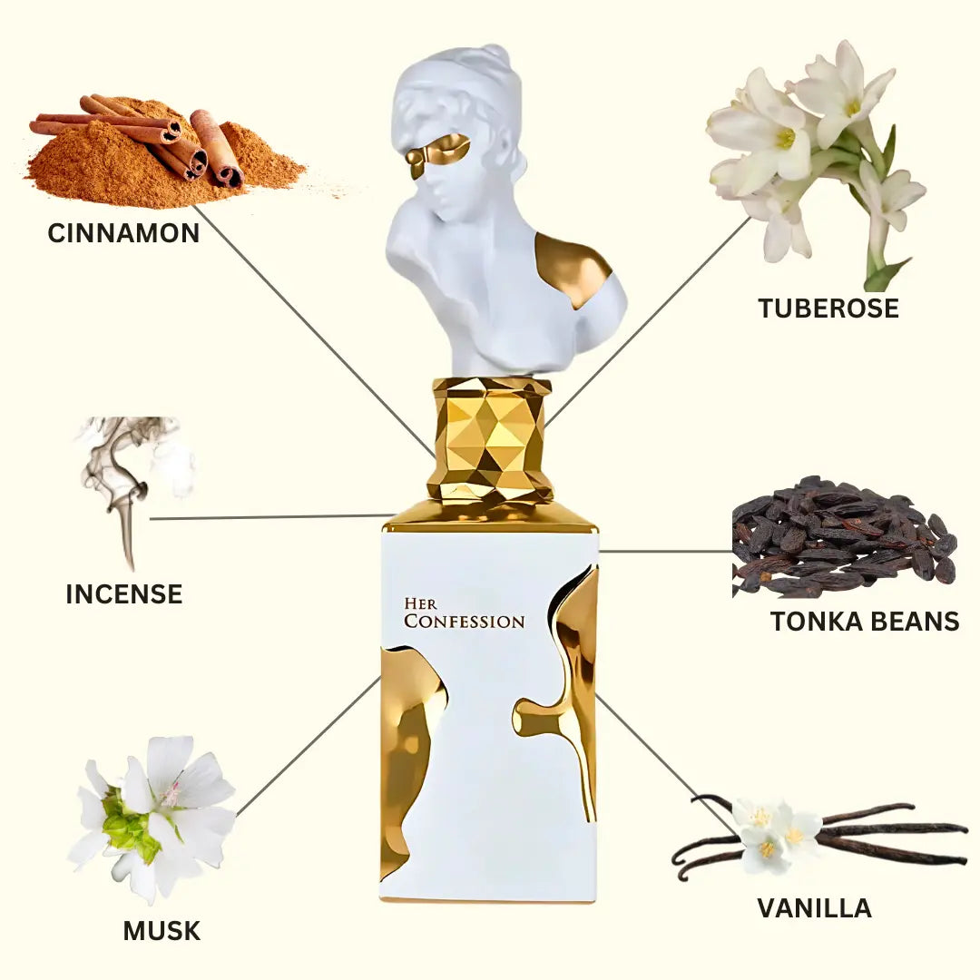 Her Confession Eau De Parfum Spray 100ml (3.4 oz) by Lattafa