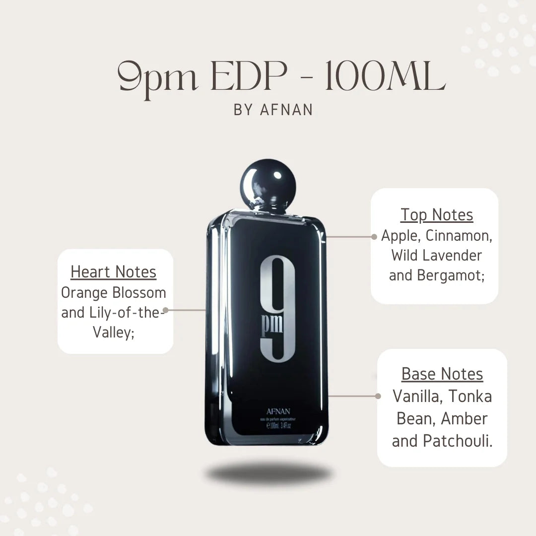 9pm Eau de Parfum Spray 100ML (3.4 OZ) By Afnan