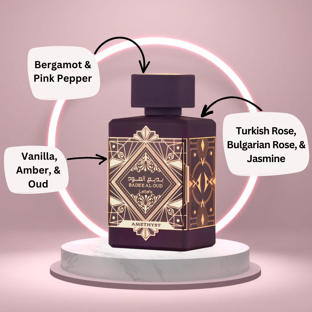 Bade'e Al Oud Amethyst EDP - 100ML(3.4 oz) by Lattafa