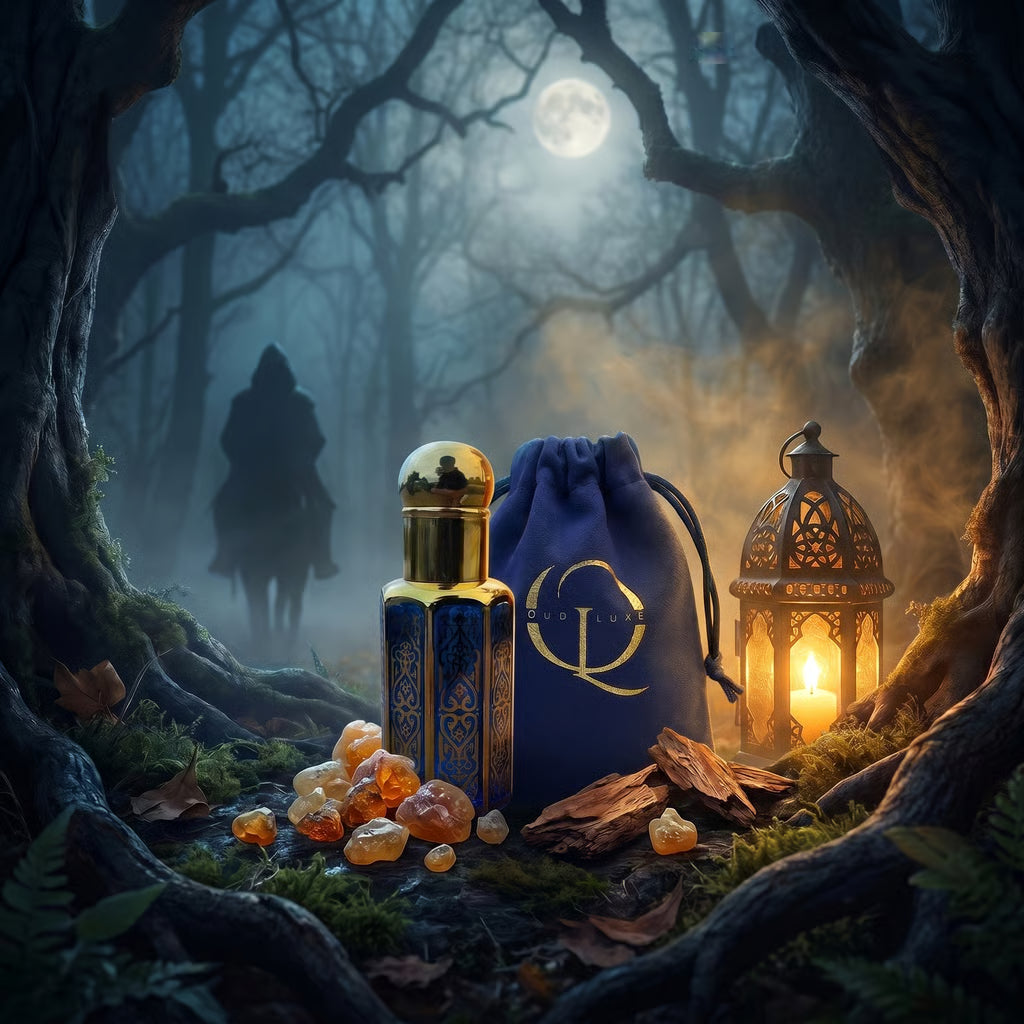 Midnight Oud Perfume Oil A concentrated blend of fresh citrus, warm woods, and smooth amber