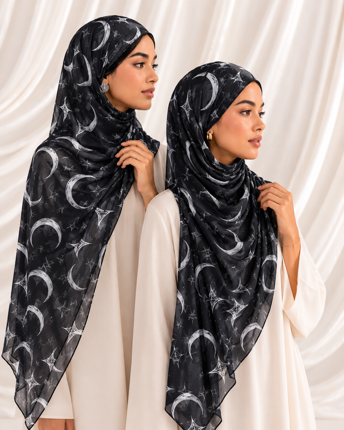 Half Moon Premium Modal Hijab | Soft, Lightweight & Breathable Hijab