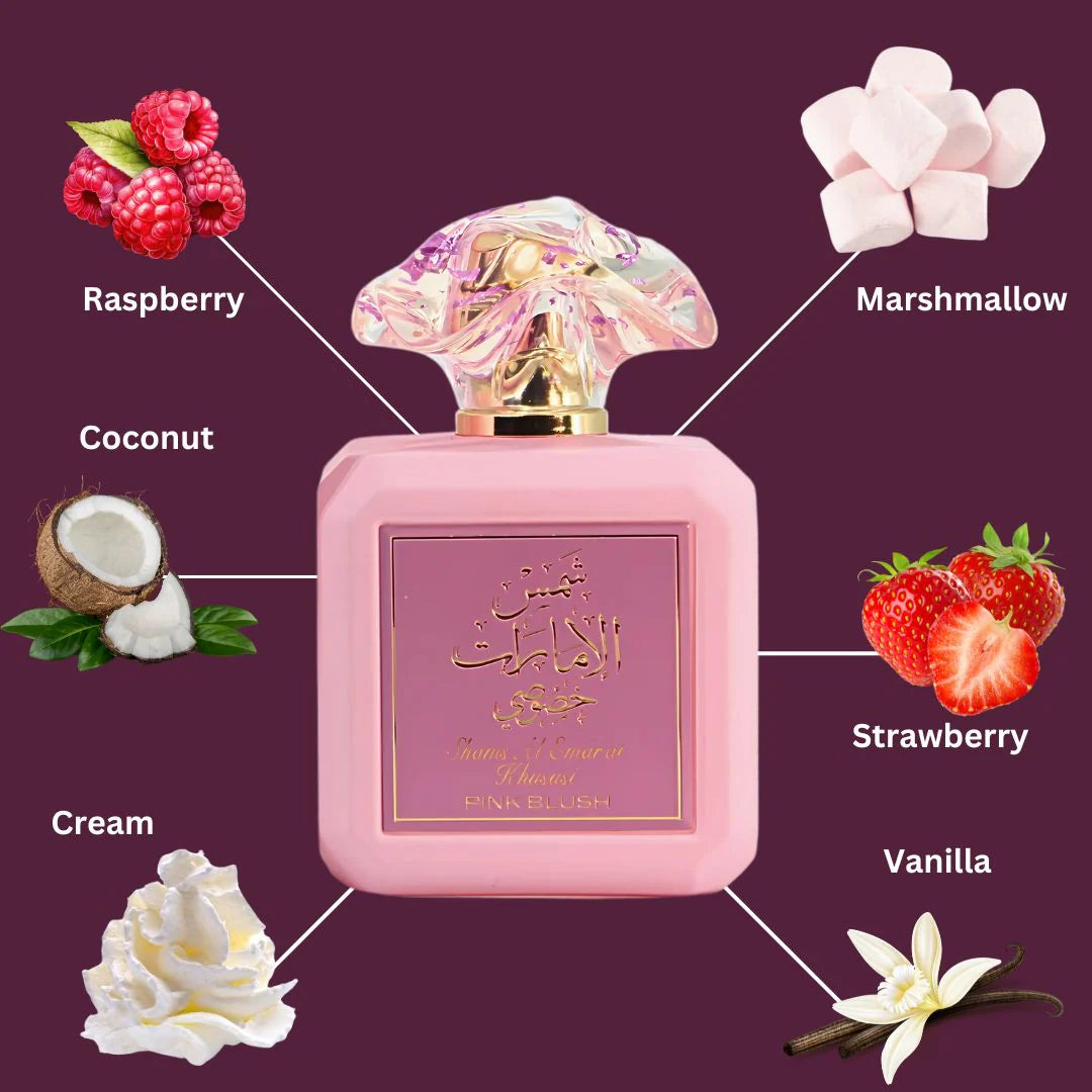 Pink Blush Eau de Parfum Spray 100ML (3.4 OZ) By Shama Al Emarat