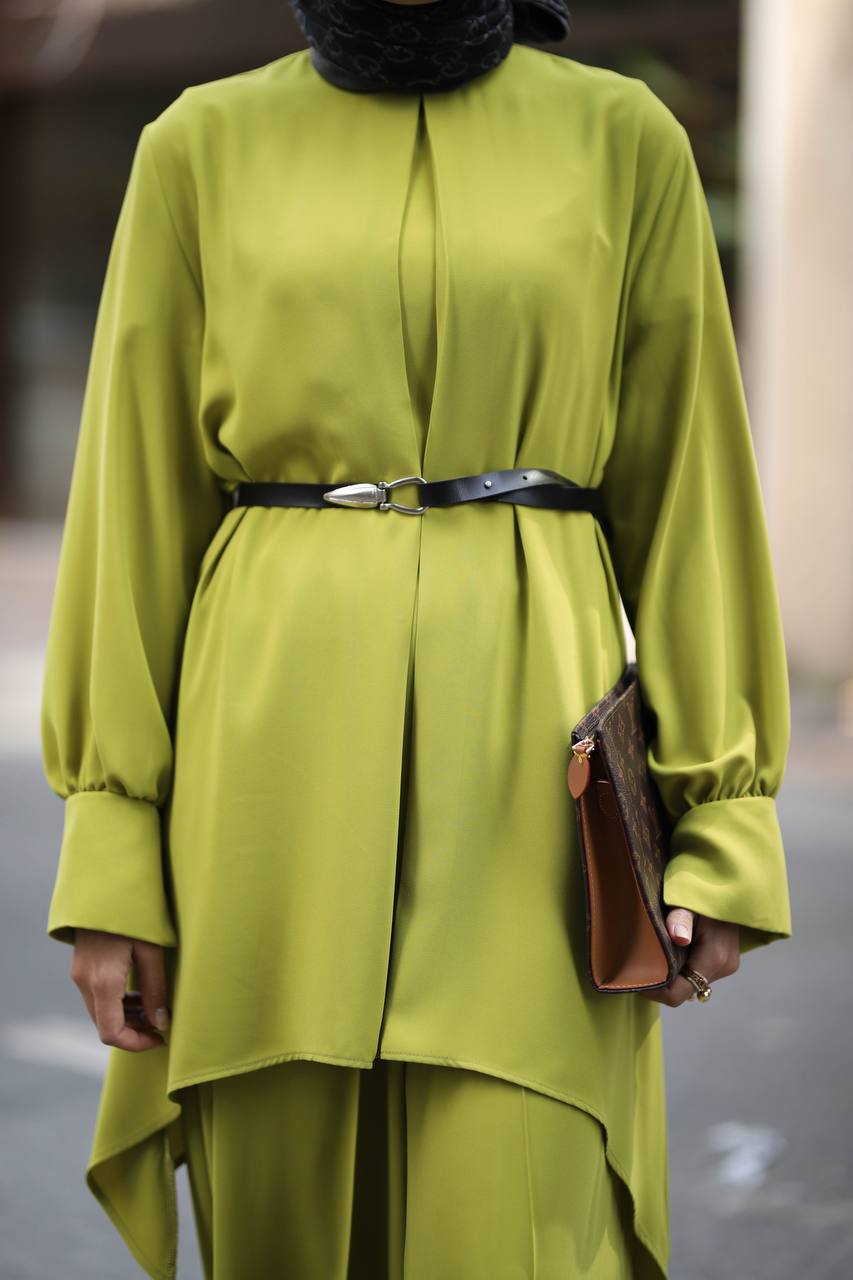Türkiye Co-Ord /2 pc set in Mustard Green