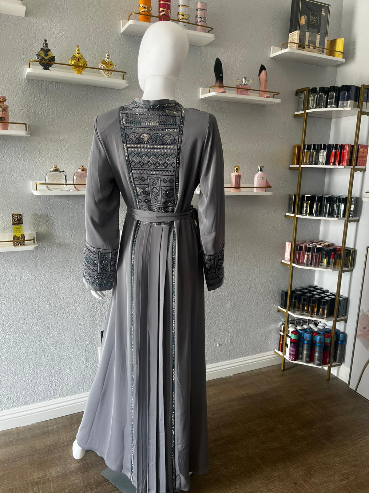 Gray Türkiye Abaya