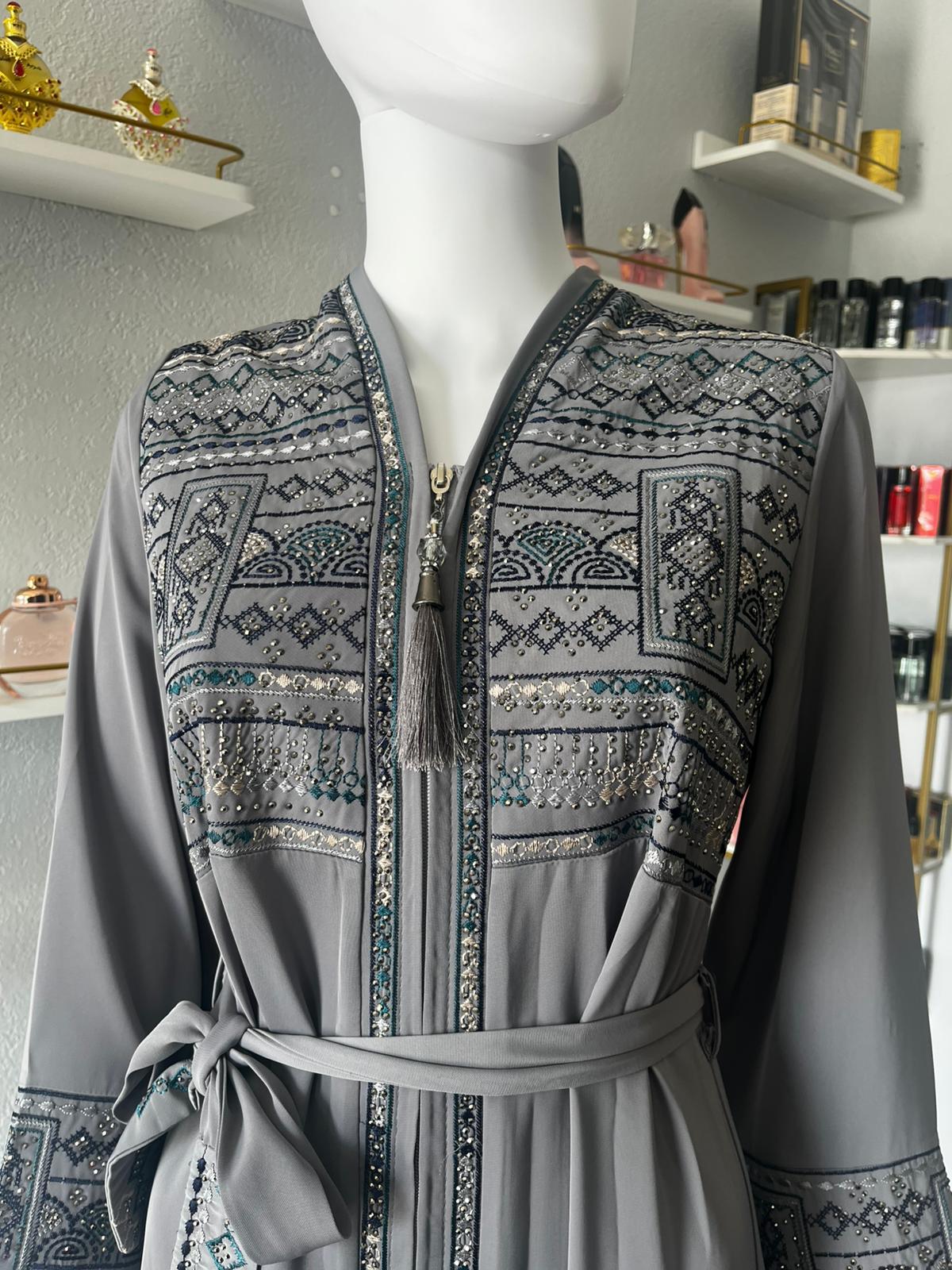 Gray Türkiye Abaya
