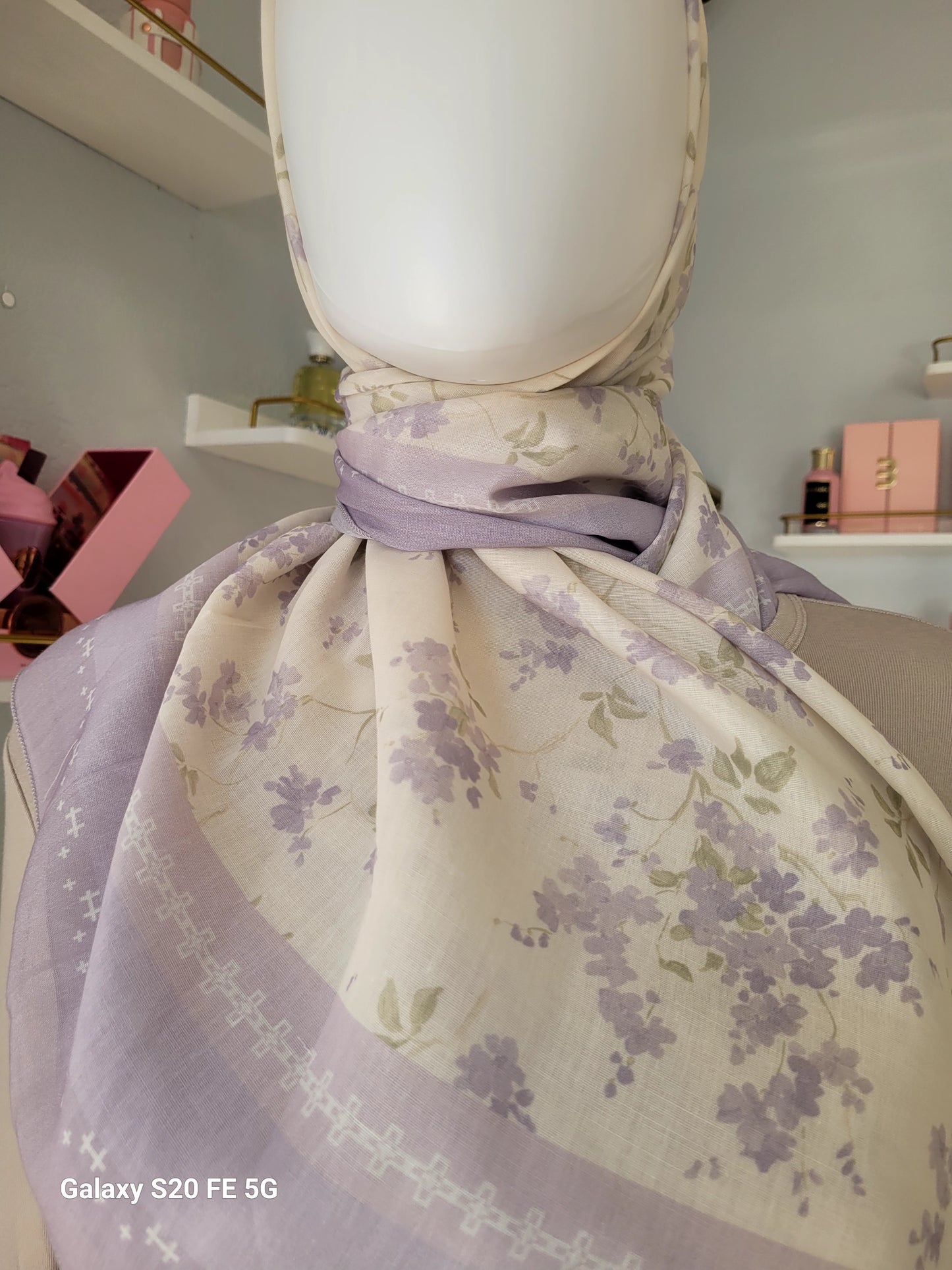 Printed Cotton Square Hijab