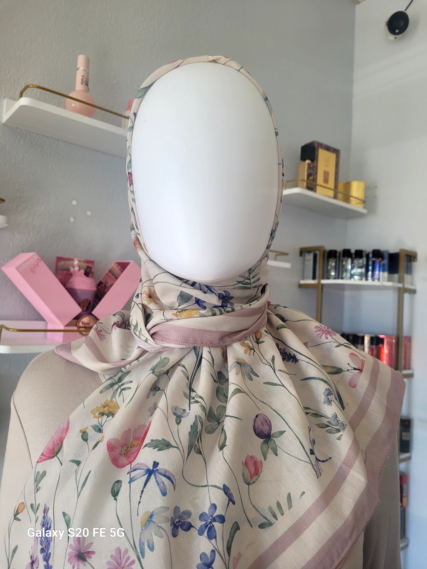 Printed Cotton Square Hijab