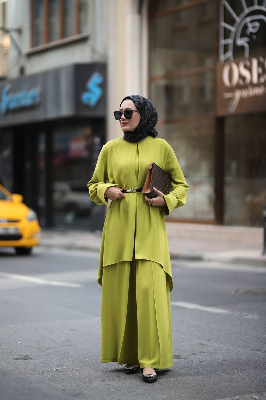 Türkiye Co-Ord /2 pc set in Mustard Green