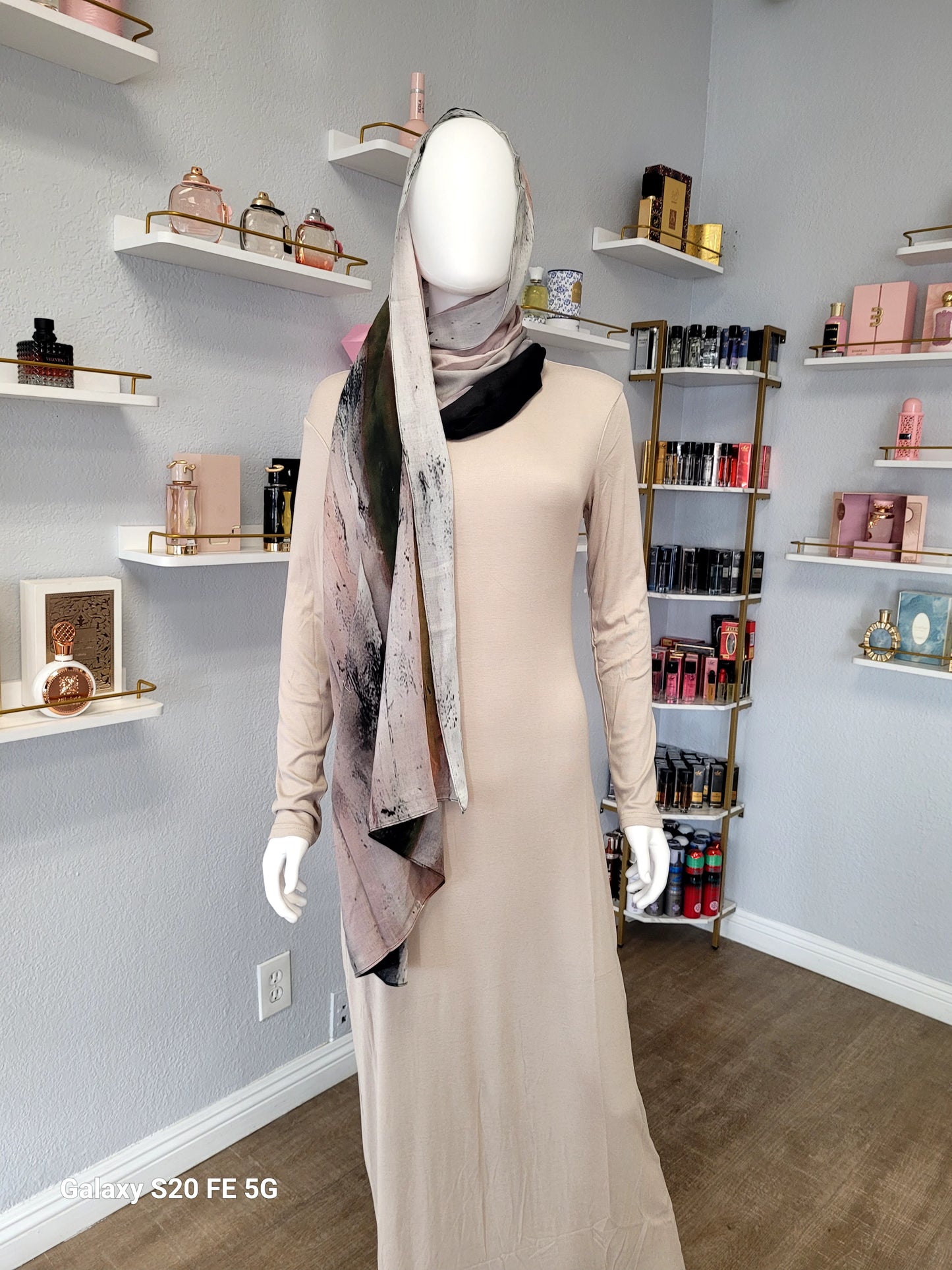 Printed Modal Hijab - Milky Way Galaxy