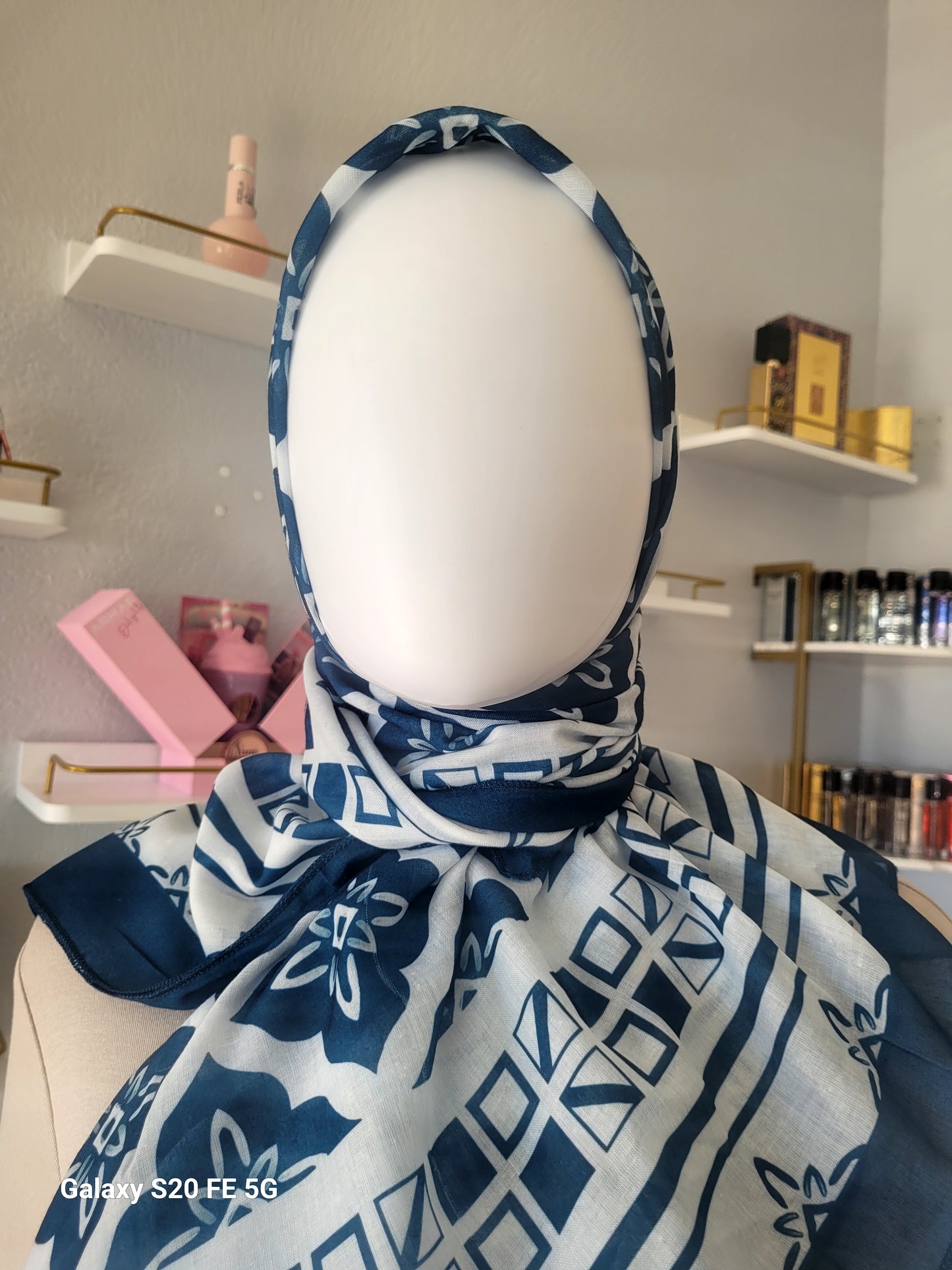 Printed Cotton Square Hijab