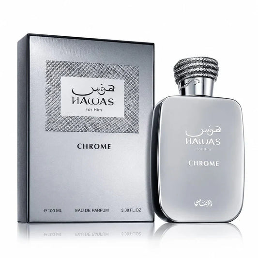 HAWAS CHROME MEN EDP - 100ML (3.40z) By RASASI