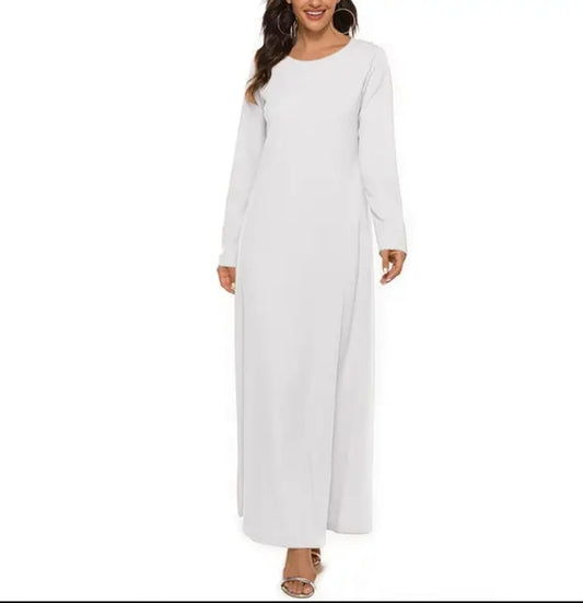 White Basic Under Dress
