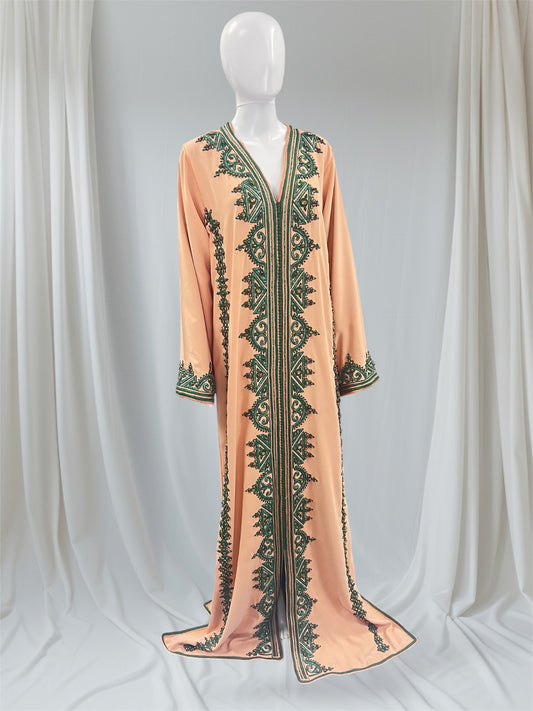 Orange with Green Kaftan