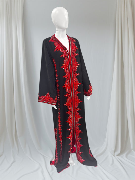 Black with Red Kaftan