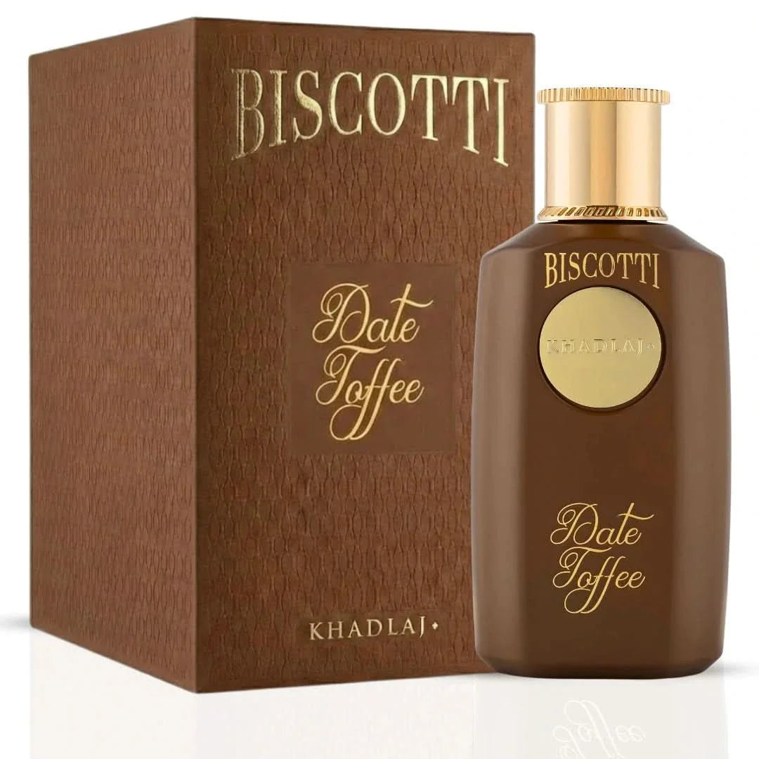 Biscotti Date Toffee Eau de Parfum Spray 100ml (3.4 oz) by Khadlaj