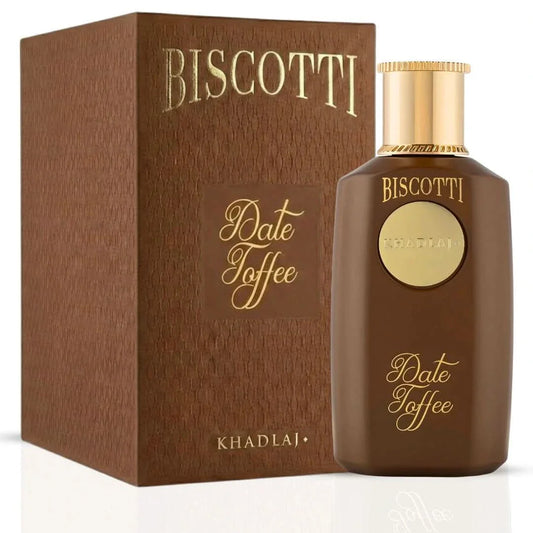 Biscotti Date Toffee Eau de Parfum Spray 100ml (3.4 oz) by Khadlaj