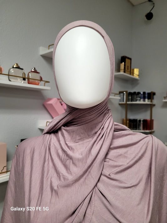 Bamboo Jersey Hijab - Light Amethyst