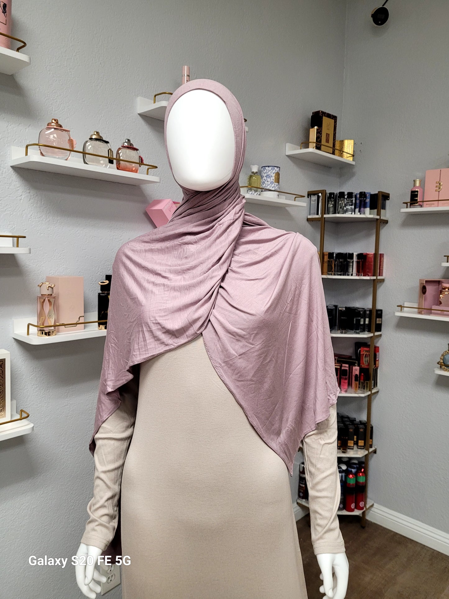 Bamboo Jersey Hijab - Light Amethyst