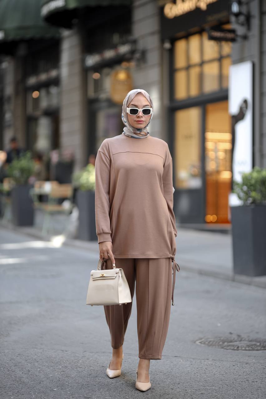 2pc set Türkiye  Efnan set Caramel