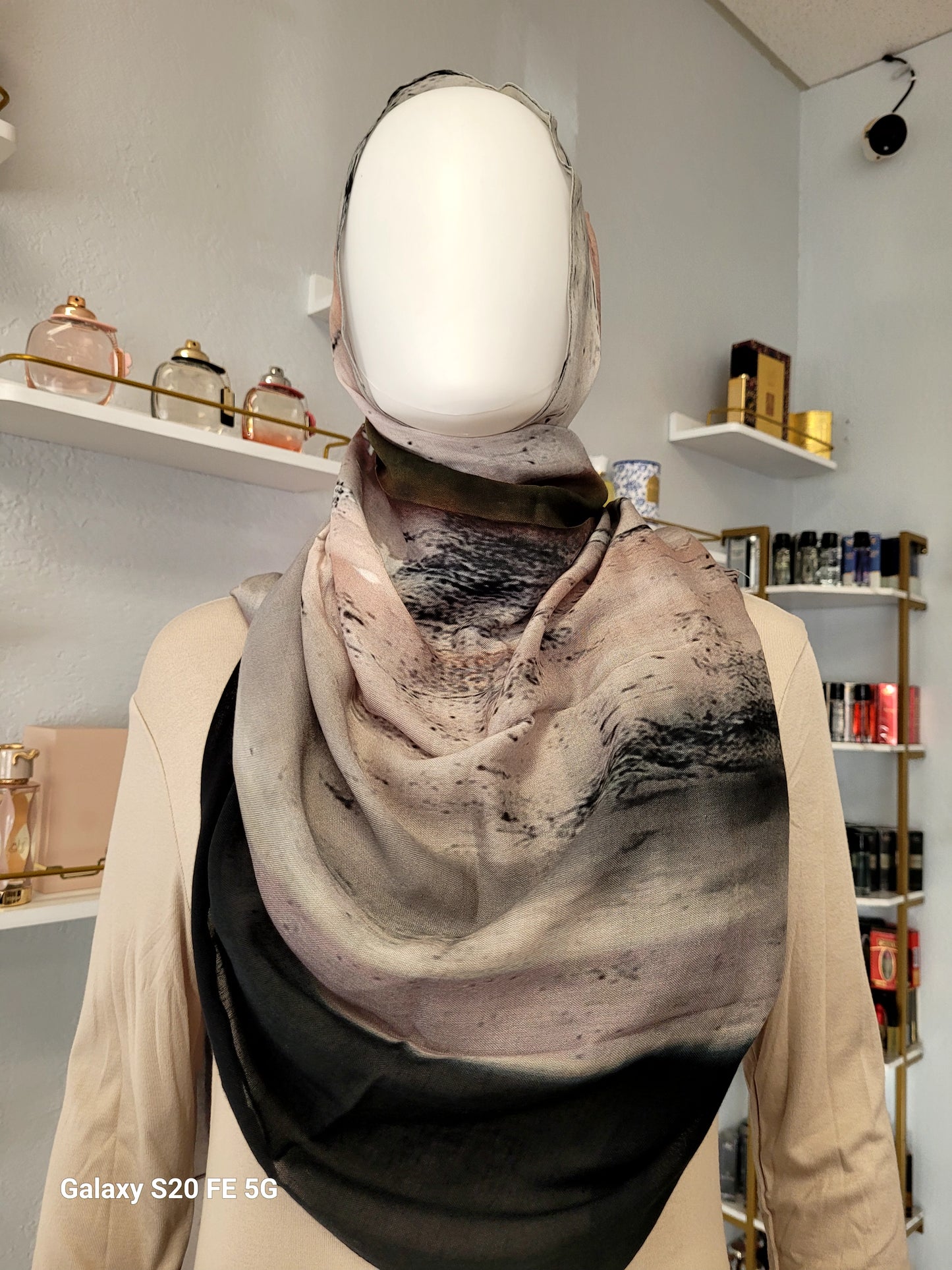 Printed Modal Hijab - Milky Way Galaxy