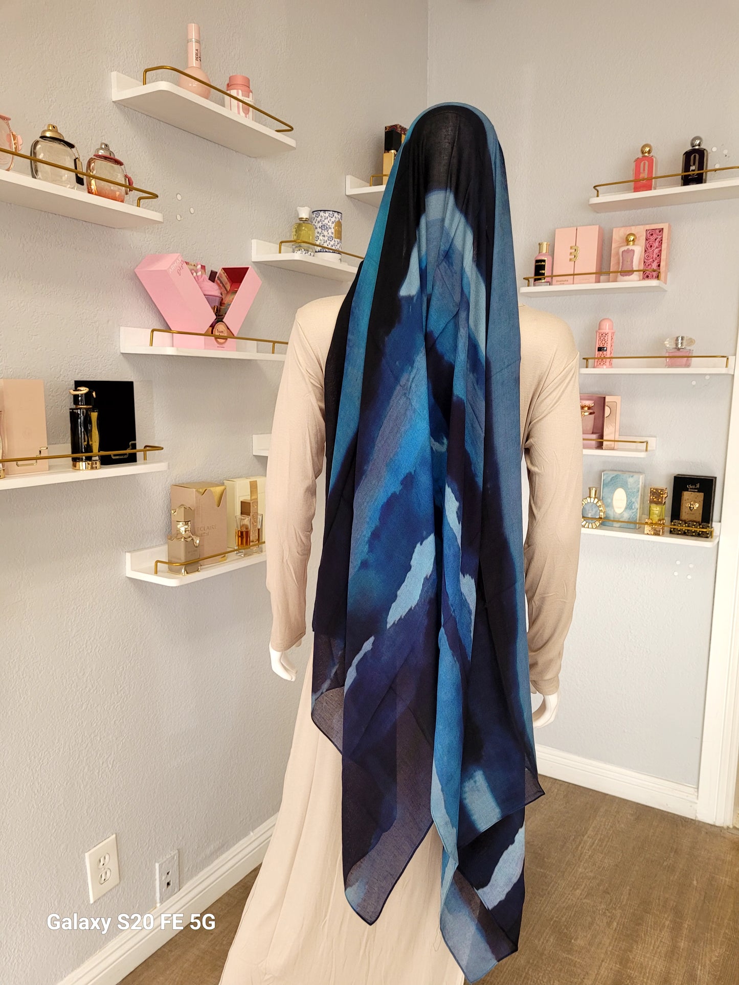 Printed Modal Hijab - Ocean Wave