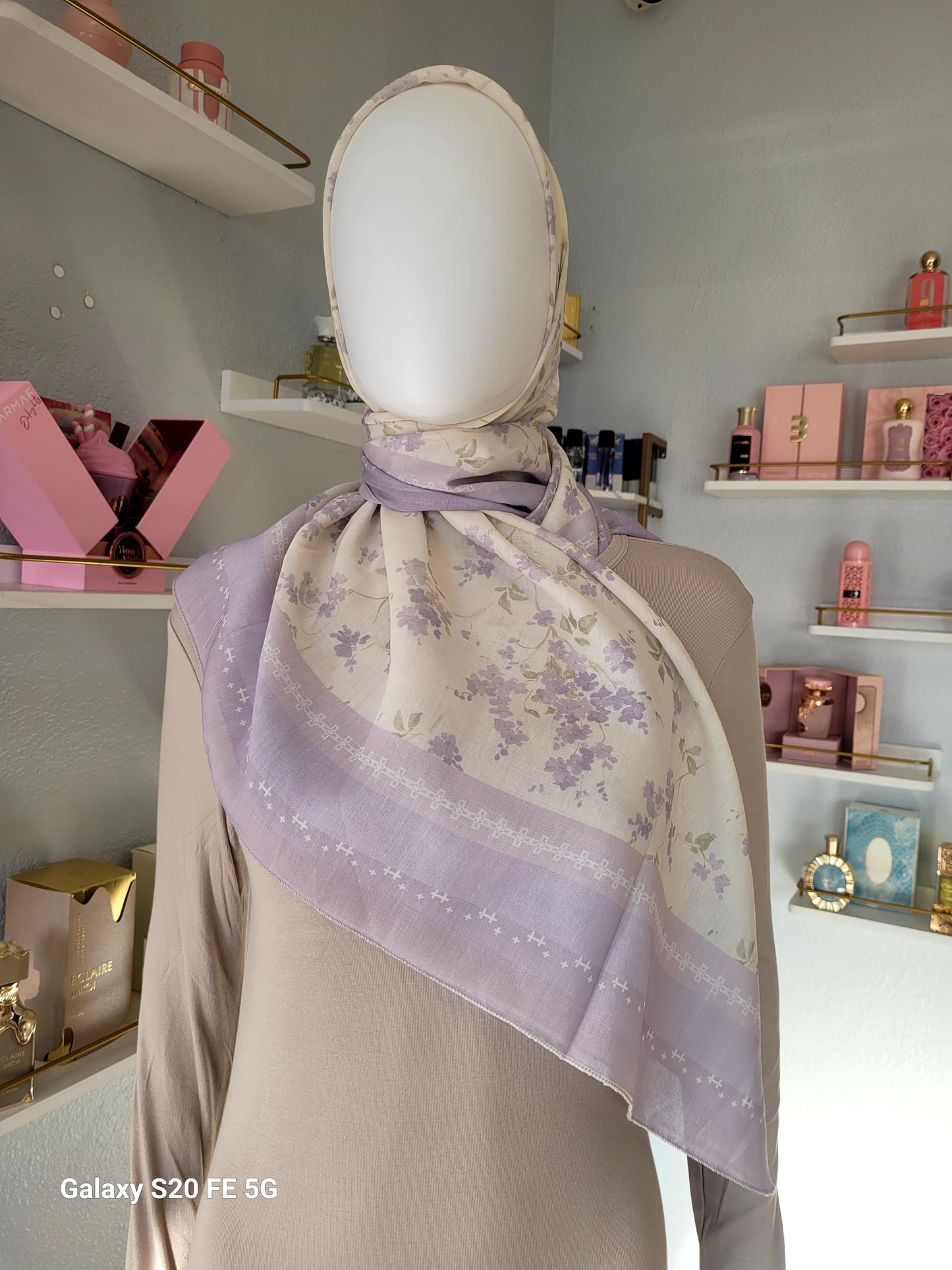 Printed Cotton Square Hijab