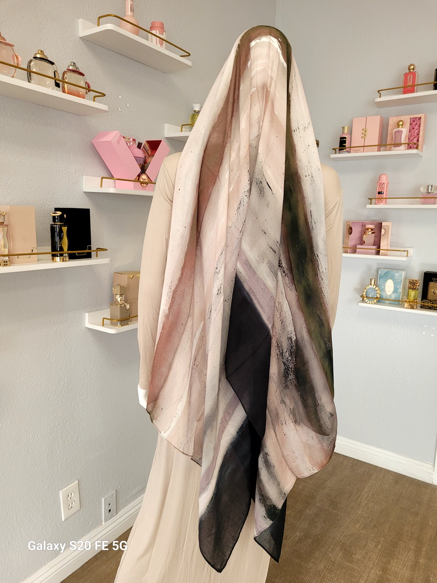 Printed Modal Hijab - Milky Way Galaxy