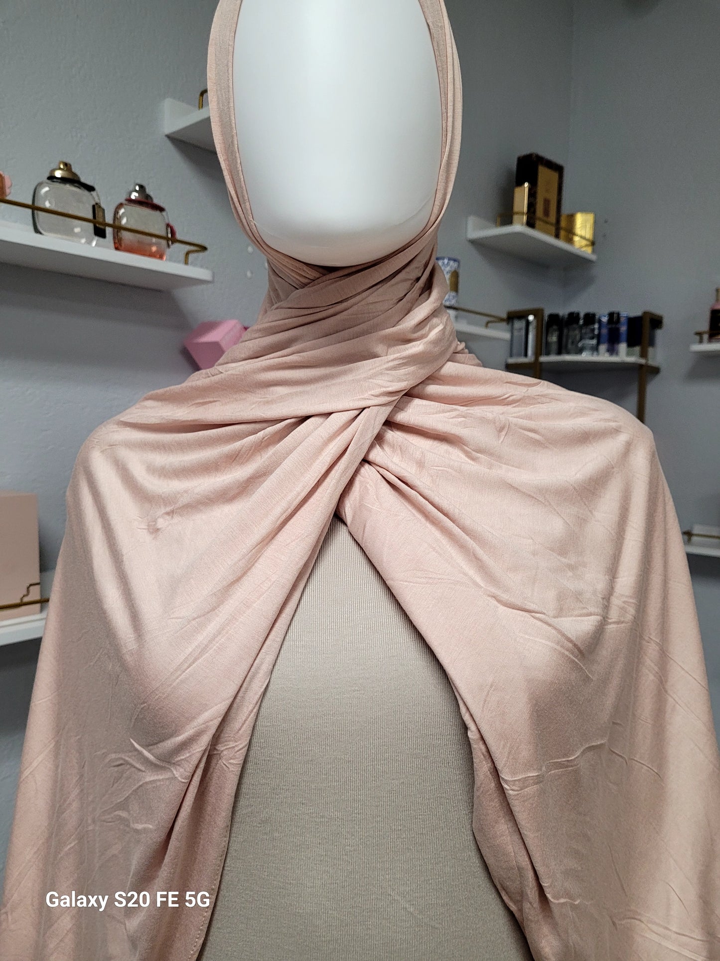 Bamboo Jersey Hijab - Creamy Beige