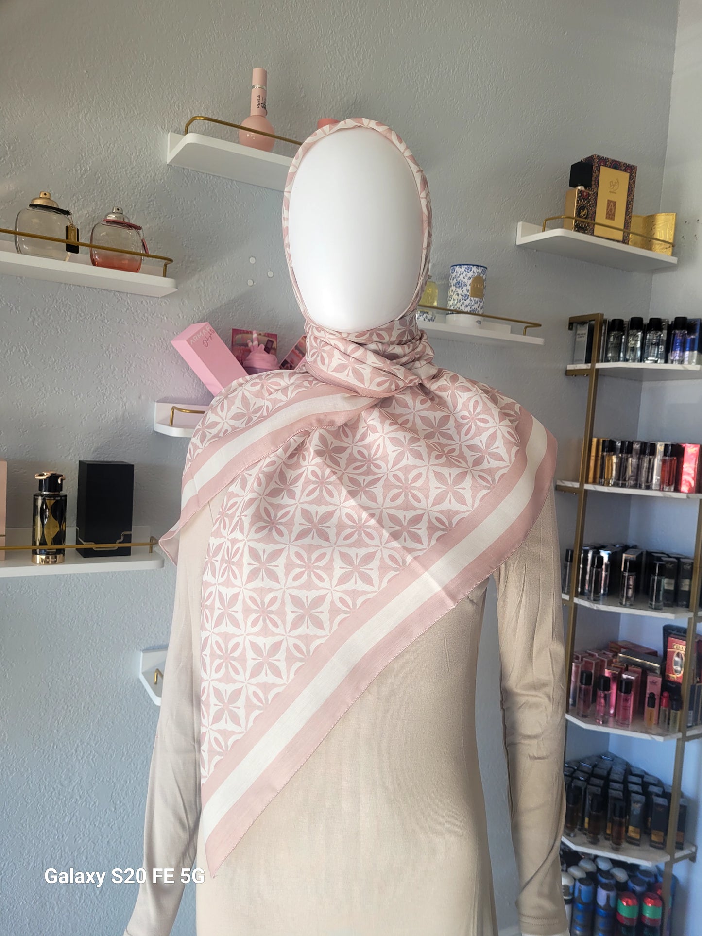 Printed Cotton Square Hijab