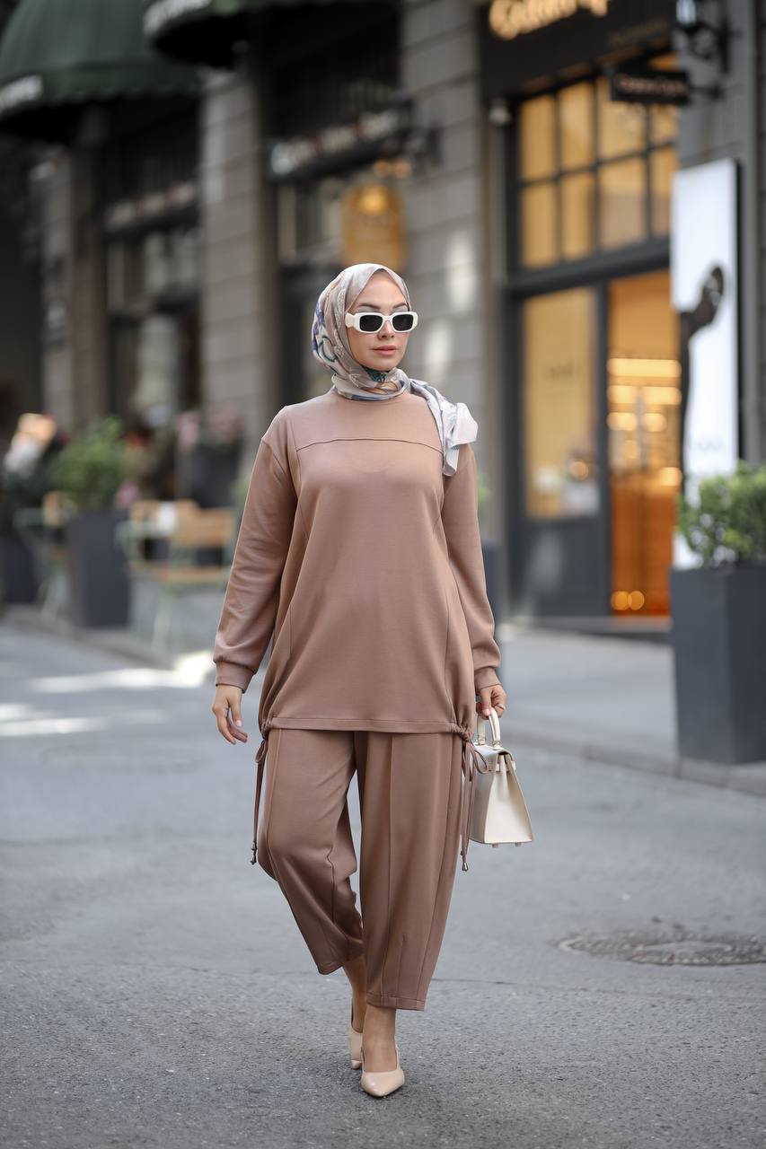 2pc set Türkiye  Efnan set Caramel