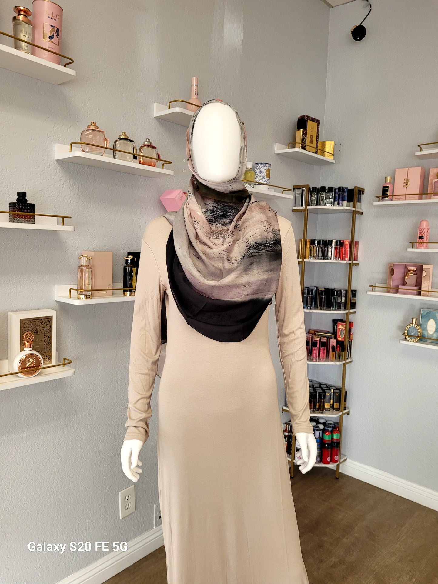 Printed Modal Hijab - Milky Way Galaxy