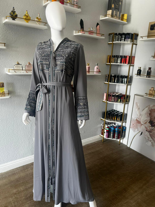 Gray Türkiye Abaya