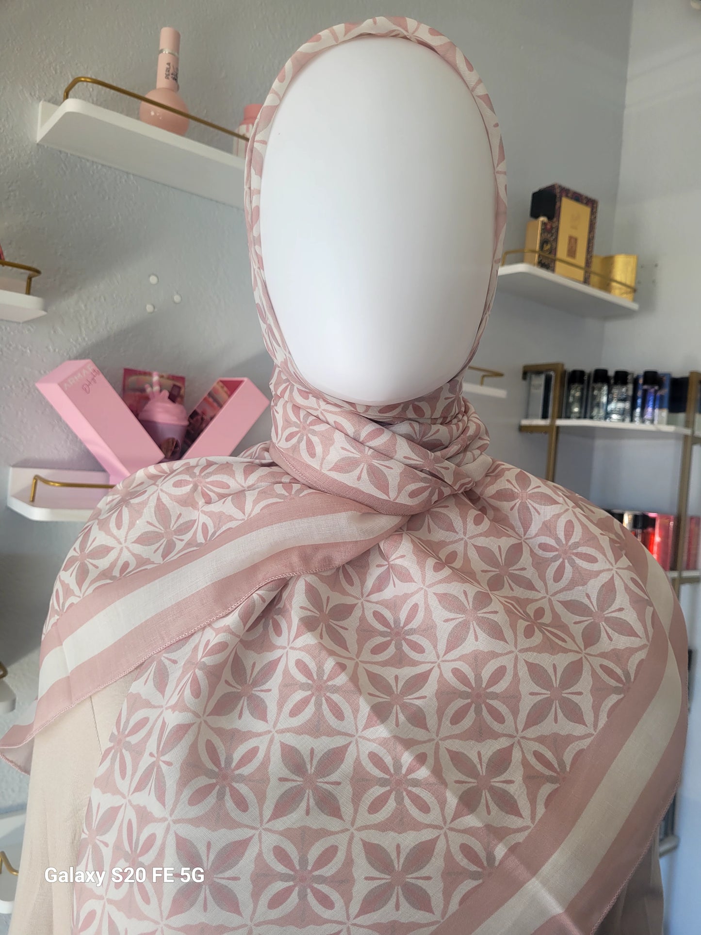 Printed Cotton Square Hijab