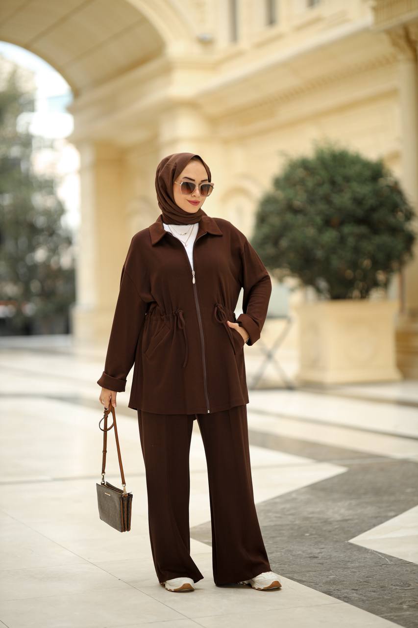 2-Piece  Turkiye Layla Set Coffee Brown