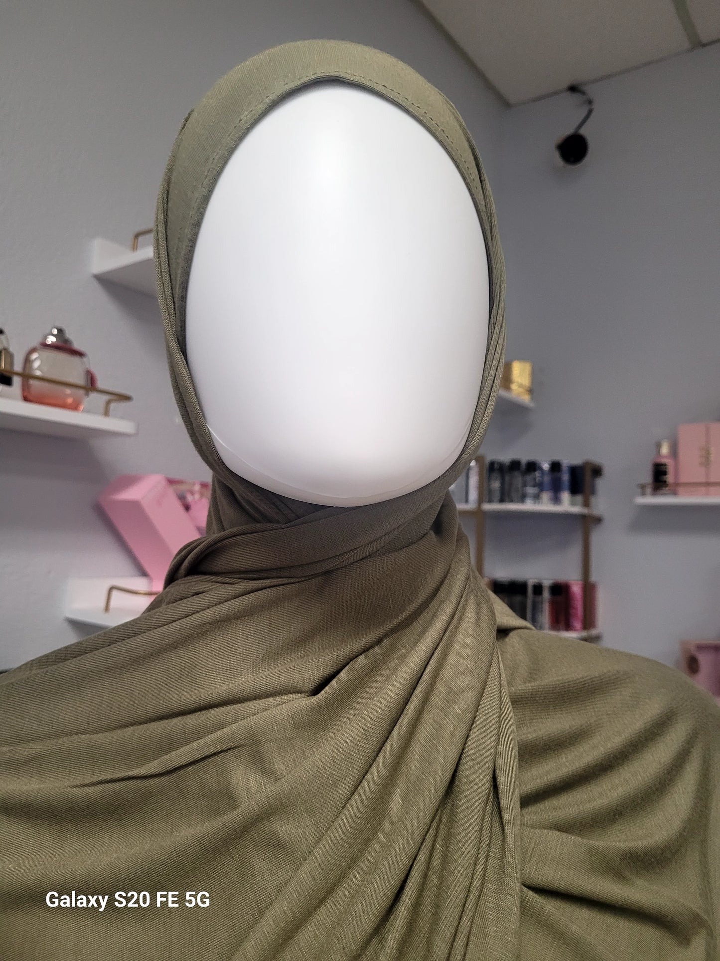 Bamboo Jersey Hijab - Olive