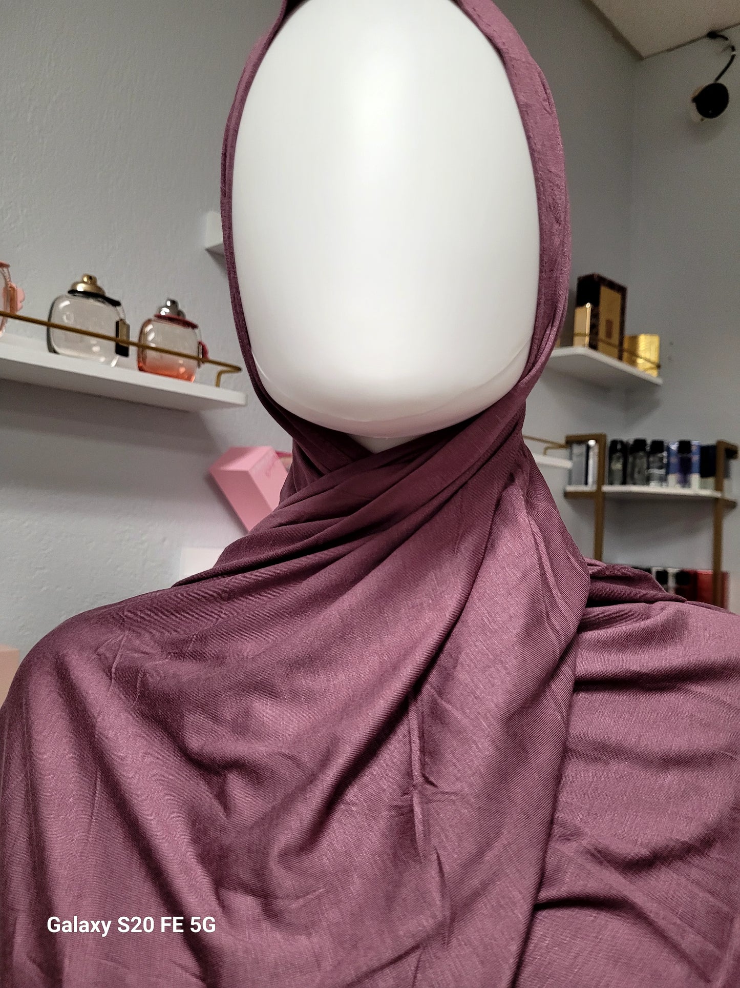 Bamboo Jersey Hijab - Wildberry